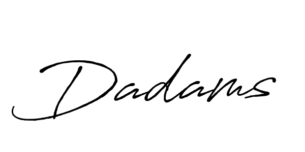 Antro_Vectra_Bolder is a professional signature style that is perfect for those who want to add a touch of class to their signature. It is also a great choice for those who want to make their signature more unique. Get Dadams name to fancy signature for free. Dadams signature style 7 images and pictures png