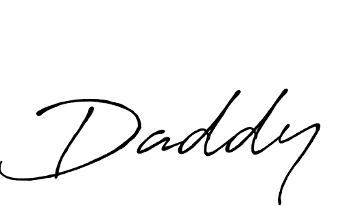 Create a beautiful signature design for name Daddy. With this signature (Antro_Vectra_Bolder) fonts, you can make a handwritten signature for free. Daddy signature style 7 images and pictures png