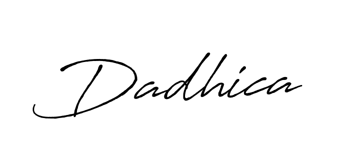 Once you've used our free online signature maker to create your best signature Antro_Vectra_Bolder style, it's time to enjoy all of the benefits that Dadhica name signing documents. Dadhica signature style 7 images and pictures png