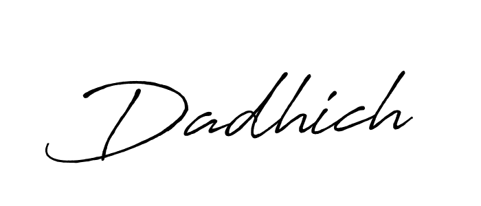 Here are the top 10 professional signature styles for the name Dadhich. These are the best autograph styles you can use for your name. Dadhich signature style 7 images and pictures png