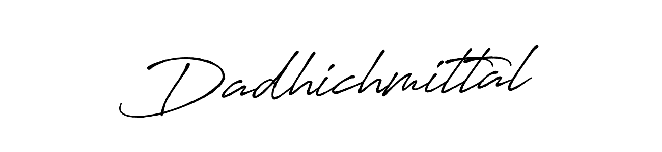 How to Draw Dadhichmittal signature style? Antro_Vectra_Bolder is a latest design signature styles for name Dadhichmittal. Dadhichmittal signature style 7 images and pictures png