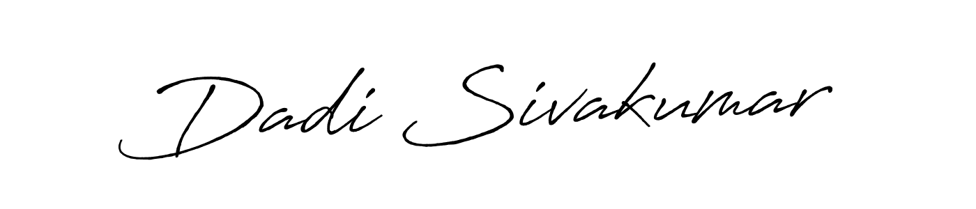 Create a beautiful signature design for name Dadi Sivakumar. With this signature (Antro_Vectra_Bolder) fonts, you can make a handwritten signature for free. Dadi Sivakumar signature style 7 images and pictures png