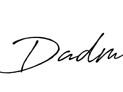 How to make Dadm signature? Antro_Vectra_Bolder is a professional autograph style. Create handwritten signature for Dadm name. Dadm signature style 7 images and pictures png