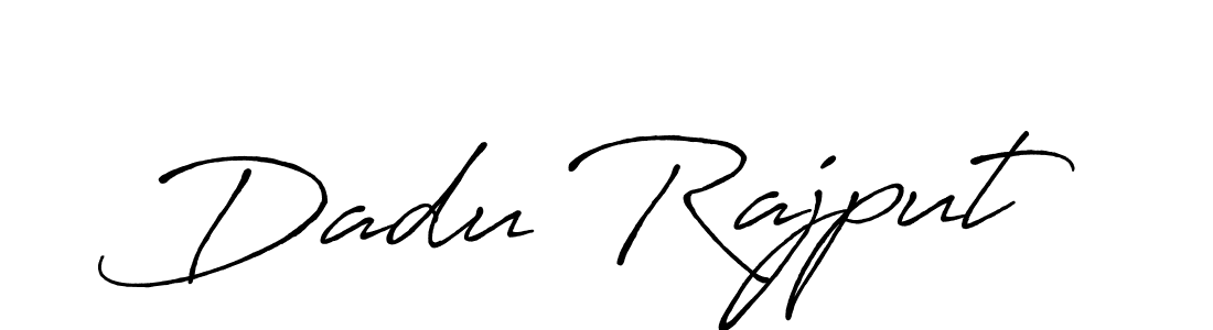 Create a beautiful signature design for name Dadu Rajput. With this signature (Antro_Vectra_Bolder) fonts, you can make a handwritten signature for free. Dadu Rajput signature style 7 images and pictures png