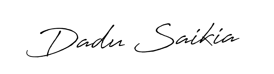 Make a beautiful signature design for name Dadu Saikia. With this signature (Antro_Vectra_Bolder) style, you can create a handwritten signature for free. Dadu Saikia signature style 7 images and pictures png