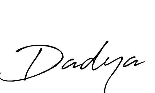 You should practise on your own different ways (Antro_Vectra_Bolder) to write your name (Dadya) in signature. don't let someone else do it for you. Dadya signature style 7 images and pictures png