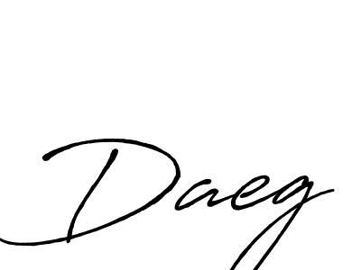 Daeg stylish signature style. Best Handwritten Sign (Antro_Vectra_Bolder) for my name. Handwritten Signature Collection Ideas for my name Daeg. Daeg signature style 7 images and pictures png