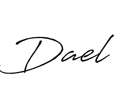 The best way (Antro_Vectra_Bolder) to make a short signature is to pick only two or three words in your name. The name Dael include a total of six letters. For converting this name. Dael signature style 7 images and pictures png