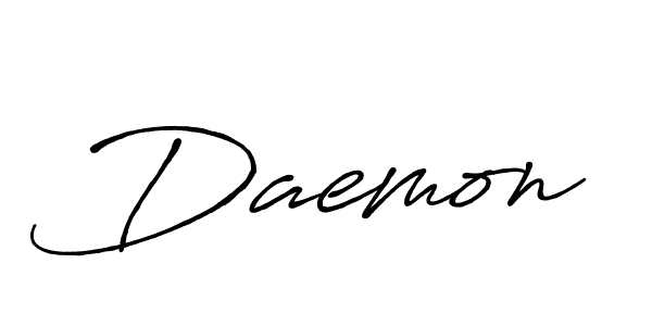 Use a signature maker to create a handwritten signature online. With this signature software, you can design (Antro_Vectra_Bolder) your own signature for name Daemon. Daemon signature style 7 images and pictures png