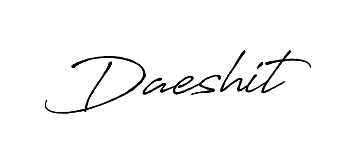 Also You can easily find your signature by using the search form. We will create Daeshit name handwritten signature images for you free of cost using Antro_Vectra_Bolder sign style. Daeshit signature style 7 images and pictures png