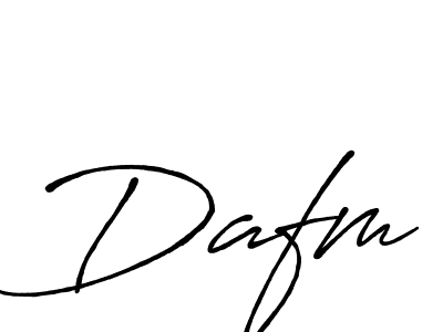 How to make Dafm name signature. Use Antro_Vectra_Bolder style for creating short signs online. This is the latest handwritten sign. Dafm signature style 7 images and pictures png