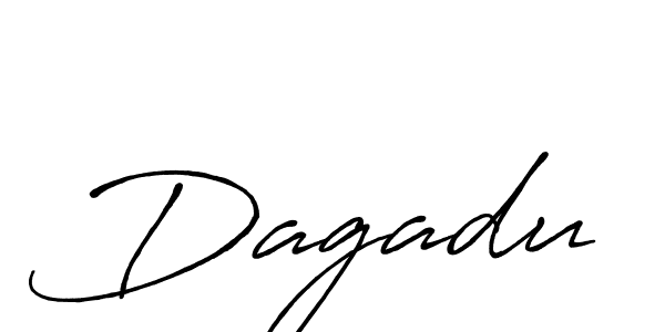 How to make Dagadu signature? Antro_Vectra_Bolder is a professional autograph style. Create handwritten signature for Dagadu name. Dagadu signature style 7 images and pictures png