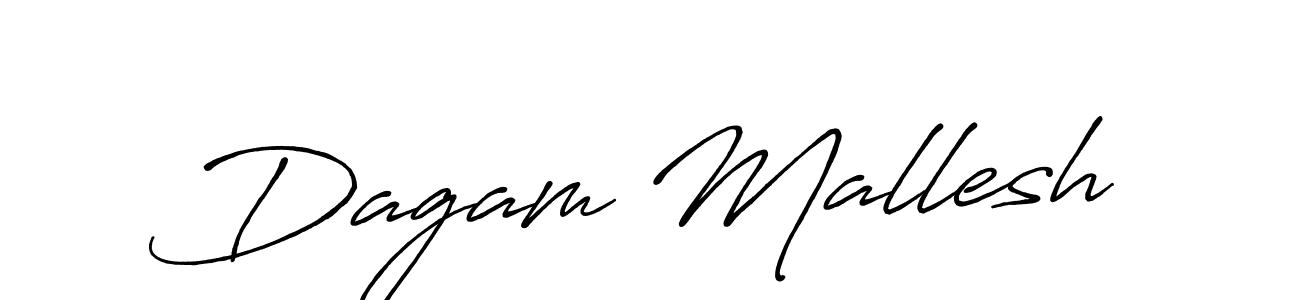 Dagam Mallesh stylish signature style. Best Handwritten Sign (Antro_Vectra_Bolder) for my name. Handwritten Signature Collection Ideas for my name Dagam Mallesh. Dagam Mallesh signature style 7 images and pictures png