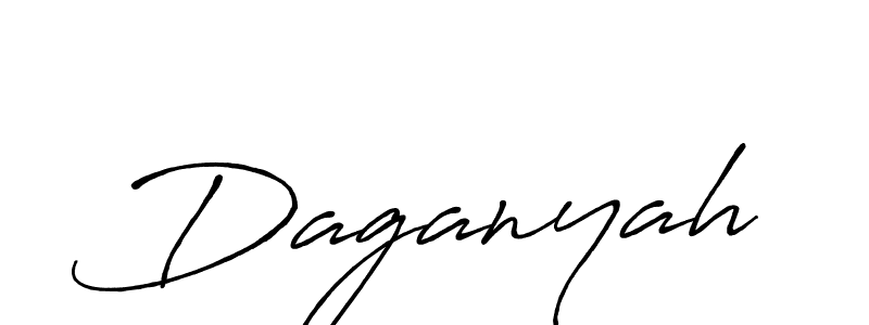 Daganyah stylish signature style. Best Handwritten Sign (Antro_Vectra_Bolder) for my name. Handwritten Signature Collection Ideas for my name Daganyah. Daganyah signature style 7 images and pictures png