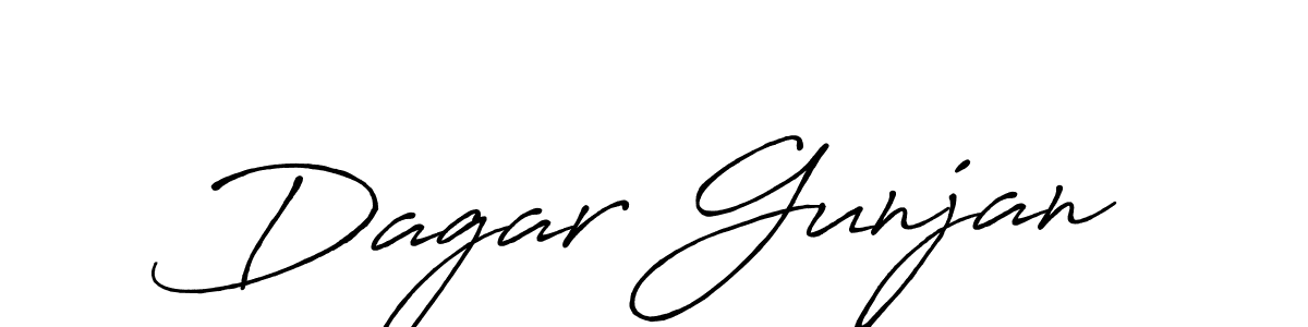 Design your own signature with our free online signature maker. With this signature software, you can create a handwritten (Antro_Vectra_Bolder) signature for name Dagar Gunjan. Dagar Gunjan signature style 7 images and pictures png