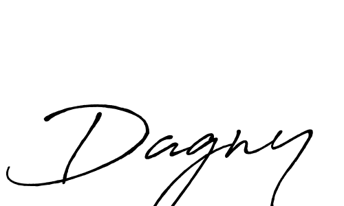 Use a signature maker to create a handwritten signature online. With this signature software, you can design (Antro_Vectra_Bolder) your own signature for name Dagny. Dagny signature style 7 images and pictures png