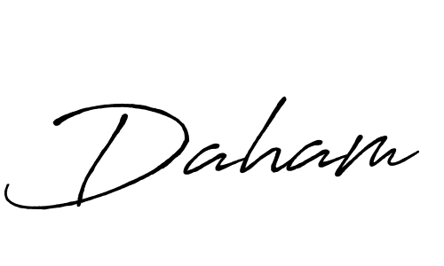 Also You can easily find your signature by using the search form. We will create Daham name handwritten signature images for you free of cost using Antro_Vectra_Bolder sign style. Daham signature style 7 images and pictures png
