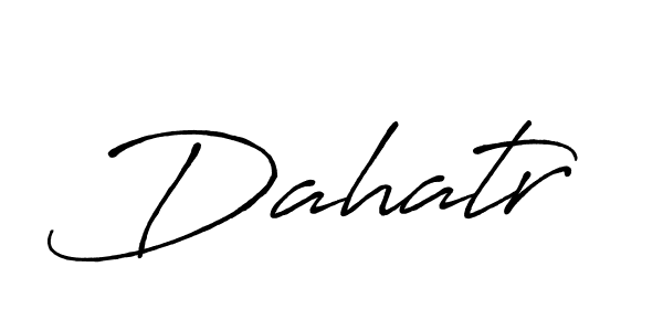 Use a signature maker to create a handwritten signature online. With this signature software, you can design (Antro_Vectra_Bolder) your own signature for name Dahatr. Dahatr signature style 7 images and pictures png