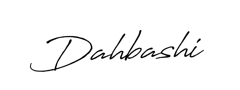 It looks lik you need a new signature style for name Dahbashi. Design unique handwritten (Antro_Vectra_Bolder) signature with our free signature maker in just a few clicks. Dahbashi signature style 7 images and pictures png