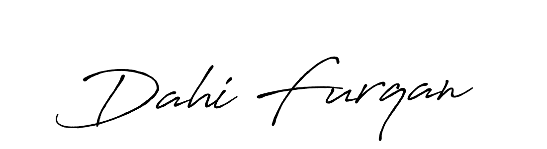 Also You can easily find your signature by using the search form. We will create Dahi Furqan name handwritten signature images for you free of cost using Antro_Vectra_Bolder sign style. Dahi Furqan signature style 7 images and pictures png