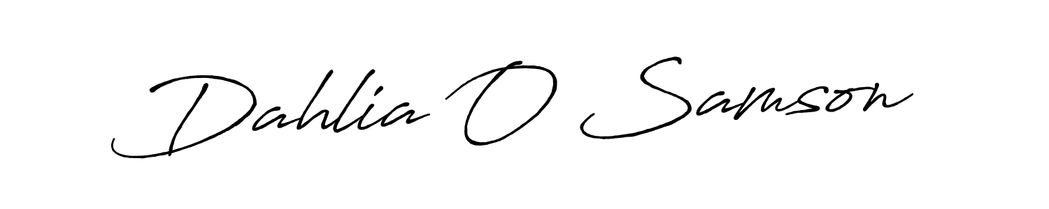 Antro_Vectra_Bolder is a professional signature style that is perfect for those who want to add a touch of class to their signature. It is also a great choice for those who want to make their signature more unique. Get Dahlia O Samson name to fancy signature for free. Dahlia O Samson signature style 7 images and pictures png