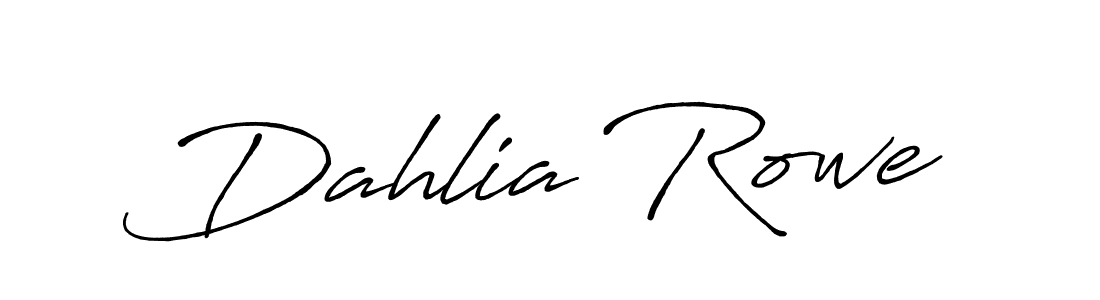 How to make Dahlia Rowe name signature. Use Antro_Vectra_Bolder style for creating short signs online. This is the latest handwritten sign. Dahlia Rowe signature style 7 images and pictures png