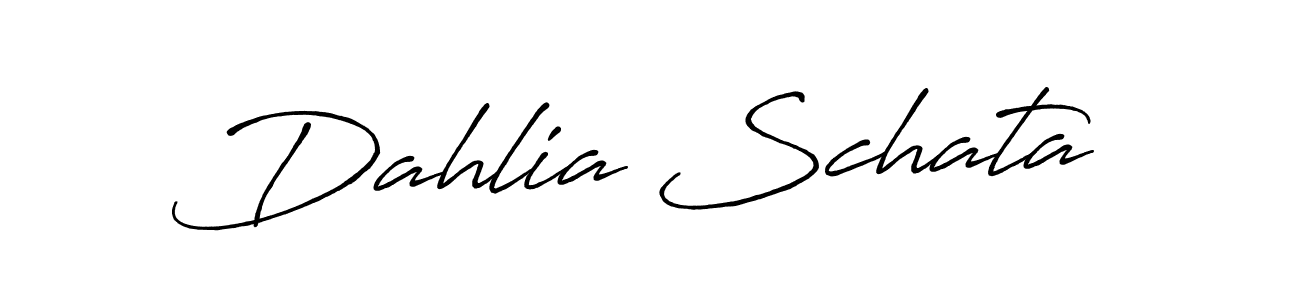 Make a beautiful signature design for name Dahlia Schata. With this signature (Antro_Vectra_Bolder) style, you can create a handwritten signature for free. Dahlia Schata signature style 7 images and pictures png