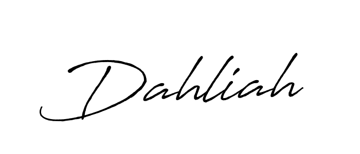 Also You can easily find your signature by using the search form. We will create Dahliah name handwritten signature images for you free of cost using Antro_Vectra_Bolder sign style. Dahliah signature style 7 images and pictures png