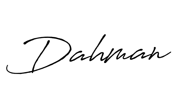 Dahman stylish signature style. Best Handwritten Sign (Antro_Vectra_Bolder) for my name. Handwritten Signature Collection Ideas for my name Dahman. Dahman signature style 7 images and pictures png