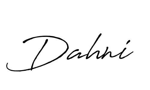 You should practise on your own different ways (Antro_Vectra_Bolder) to write your name (Dahni) in signature. don't let someone else do it for you. Dahni signature style 7 images and pictures png