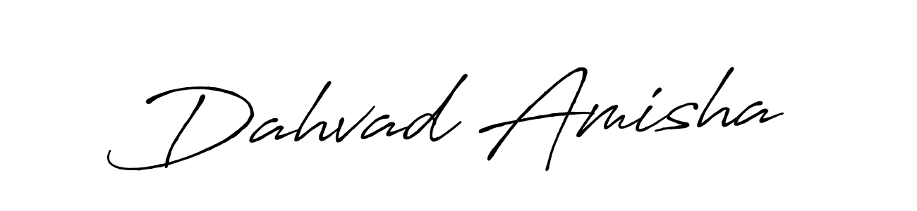 Create a beautiful signature design for name Dahvad Amisha. With this signature (Antro_Vectra_Bolder) fonts, you can make a handwritten signature for free. Dahvad Amisha signature style 7 images and pictures png