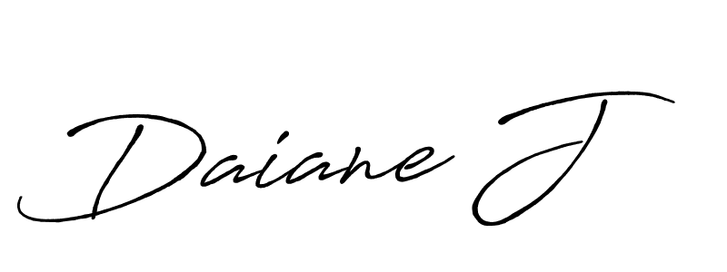 It looks lik you need a new signature style for name Daiane J. Design unique handwritten (Antro_Vectra_Bolder) signature with our free signature maker in just a few clicks. Daiane J signature style 7 images and pictures png