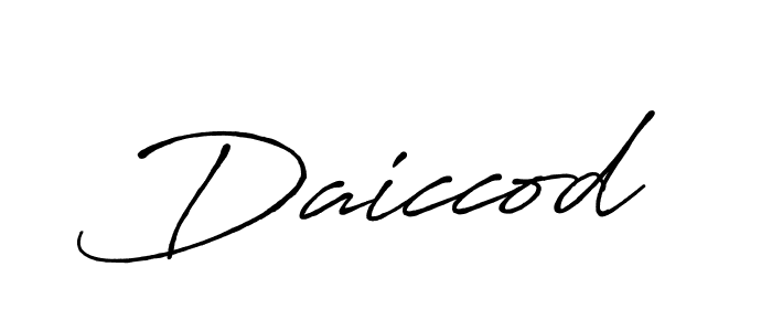 Create a beautiful signature design for name Daiccod. With this signature (Antro_Vectra_Bolder) fonts, you can make a handwritten signature for free. Daiccod signature style 7 images and pictures png