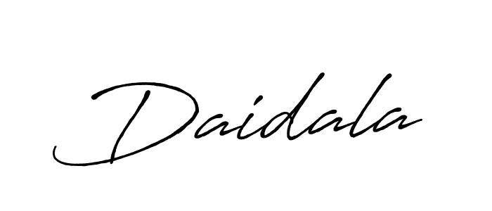 Design your own signature with our free online signature maker. With this signature software, you can create a handwritten (Antro_Vectra_Bolder) signature for name Daidala. Daidala signature style 7 images and pictures png