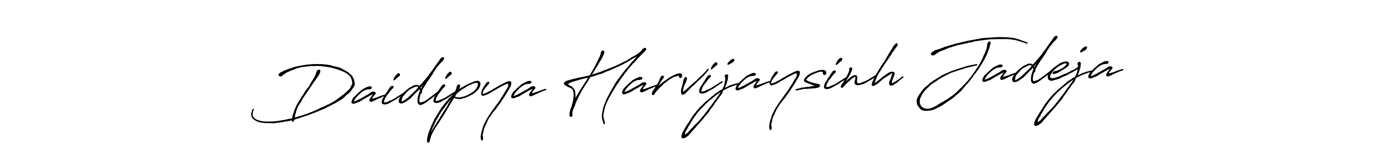 Use a signature maker to create a handwritten signature online. With this signature software, you can design (Antro_Vectra_Bolder) your own signature for name Daidipya Harvijaysinh Jadeja. Daidipya Harvijaysinh Jadeja signature style 7 images and pictures png