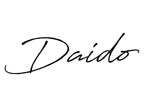 Also we have Daido name is the best signature style. Create professional handwritten signature collection using Antro_Vectra_Bolder autograph style. Daido signature style 7 images and pictures png