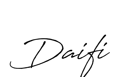 Design your own signature with our free online signature maker. With this signature software, you can create a handwritten (Antro_Vectra_Bolder) signature for name Daifi. Daifi signature style 7 images and pictures png