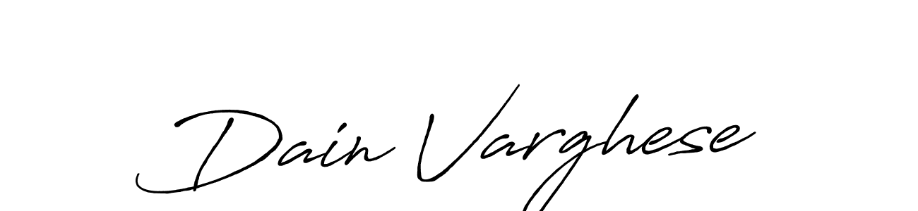 Also we have Dain Varghese name is the best signature style. Create professional handwritten signature collection using Antro_Vectra_Bolder autograph style. Dain Varghese signature style 7 images and pictures png