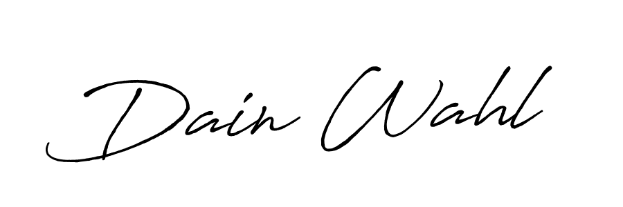 Make a beautiful signature design for name Dain Wahl. Use this online signature maker to create a handwritten signature for free. Dain Wahl signature style 7 images and pictures png