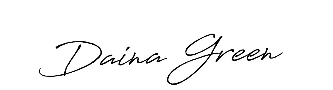 Make a beautiful signature design for name Daina Green. With this signature (Antro_Vectra_Bolder) style, you can create a handwritten signature for free. Daina Green signature style 7 images and pictures png