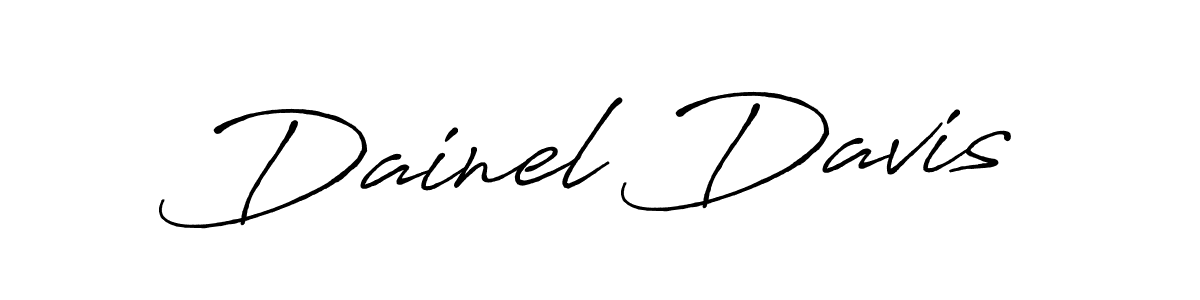 Similarly Antro_Vectra_Bolder is the best handwritten signature design. Signature creator online .You can use it as an online autograph creator for name Dainel Davis. Dainel Davis signature style 7 images and pictures png