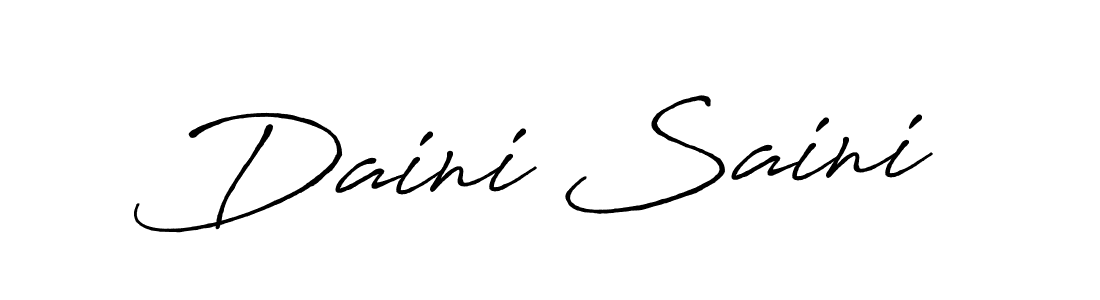 You should practise on your own different ways (Antro_Vectra_Bolder) to write your name (Daini Saini) in signature. don't let someone else do it for you. Daini Saini signature style 7 images and pictures png