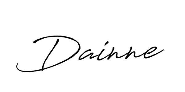 Antro_Vectra_Bolder is a professional signature style that is perfect for those who want to add a touch of class to their signature. It is also a great choice for those who want to make their signature more unique. Get Dainne name to fancy signature for free. Dainne signature style 7 images and pictures png