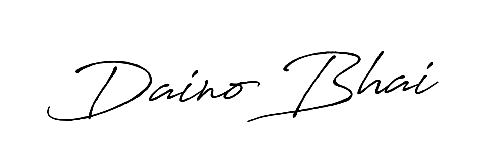 The best way (Antro_Vectra_Bolder) to make a short signature is to pick only two or three words in your name. The name Daino Bhai include a total of six letters. For converting this name. Daino Bhai signature style 7 images and pictures png