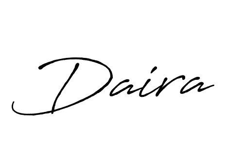 Daira stylish signature style. Best Handwritten Sign (Antro_Vectra_Bolder) for my name. Handwritten Signature Collection Ideas for my name Daira. Daira signature style 7 images and pictures png