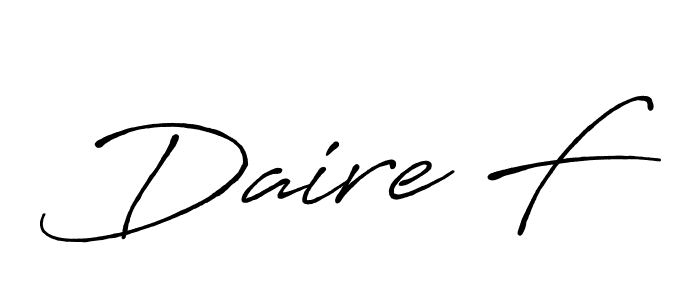 if you are searching for the best signature style for your name Daire F. so please give up your signature search. here we have designed multiple signature styles  using Antro_Vectra_Bolder. Daire F signature style 7 images and pictures png