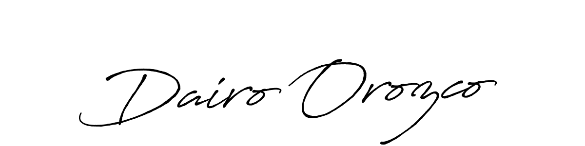 Also we have Dairo Orozco name is the best signature style. Create professional handwritten signature collection using Antro_Vectra_Bolder autograph style. Dairo Orozco signature style 7 images and pictures png