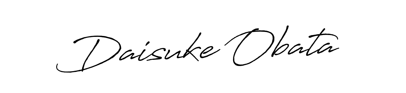 Create a beautiful signature design for name Daisuke Obata. With this signature (Antro_Vectra_Bolder) fonts, you can make a handwritten signature for free. Daisuke Obata signature style 7 images and pictures png