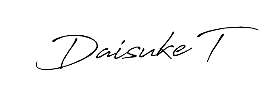 How to make Daisuke T signature? Antro_Vectra_Bolder is a professional autograph style. Create handwritten signature for Daisuke T name. Daisuke T signature style 7 images and pictures png
