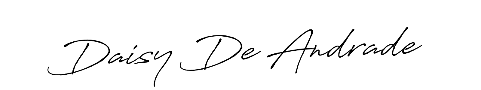Make a beautiful signature design for name Daisy De Andrade. With this signature (Antro_Vectra_Bolder) style, you can create a handwritten signature for free. Daisy De Andrade signature style 7 images and pictures png